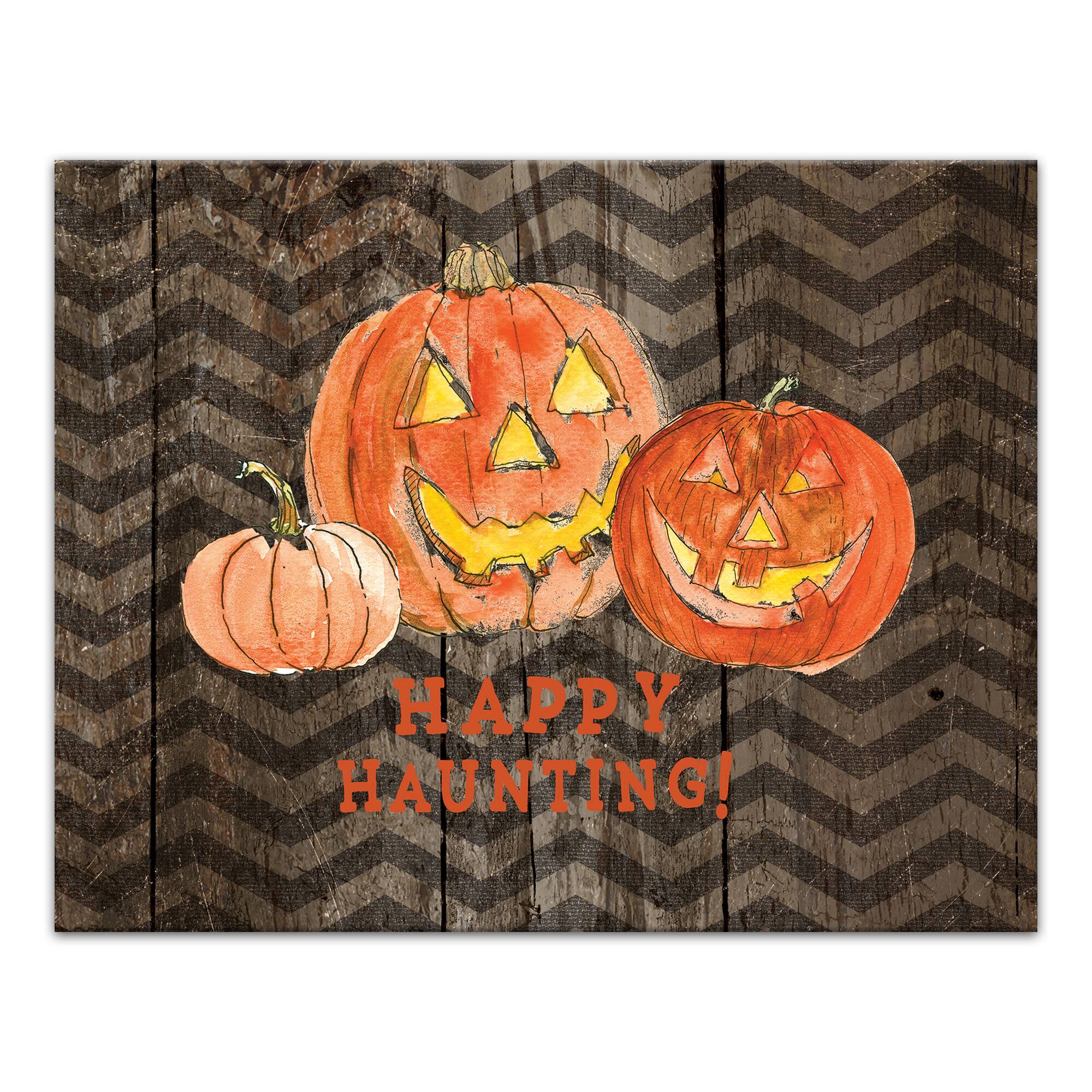 Happy Haunting Canvas Wall Art